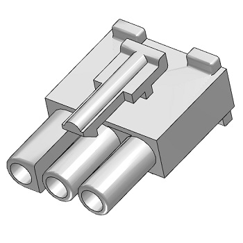 Connector, Receptacle, 3-Pin, 0.093"